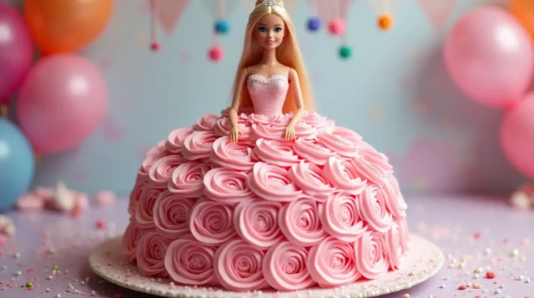 barbie in the cake