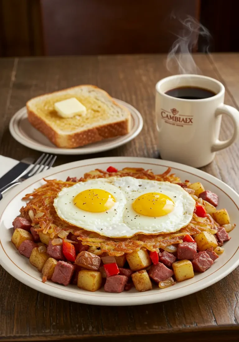 corned beef hash and eggs